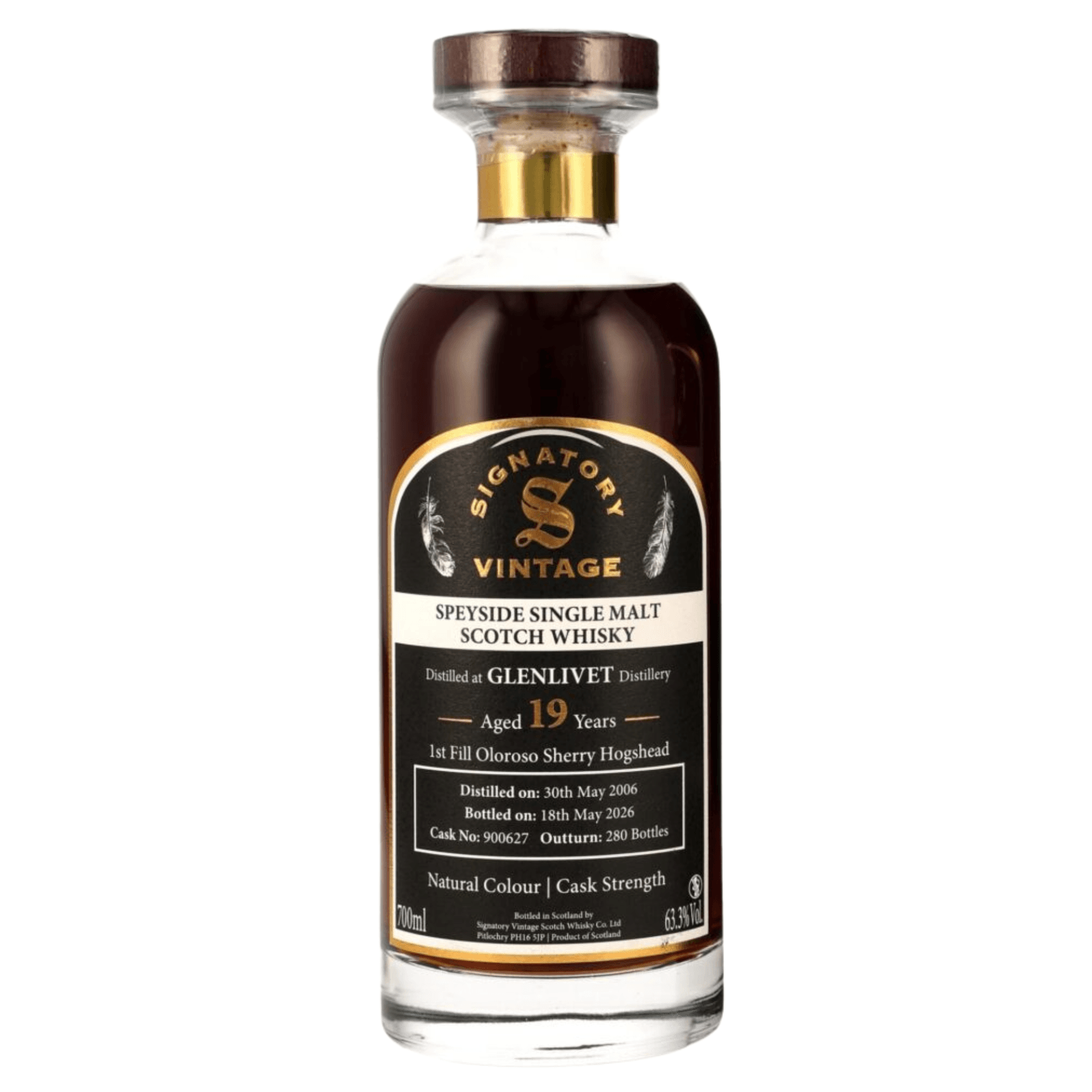 Glenlivet 19 Years Old 2006 Signatory Vintage Cask Nr.900627