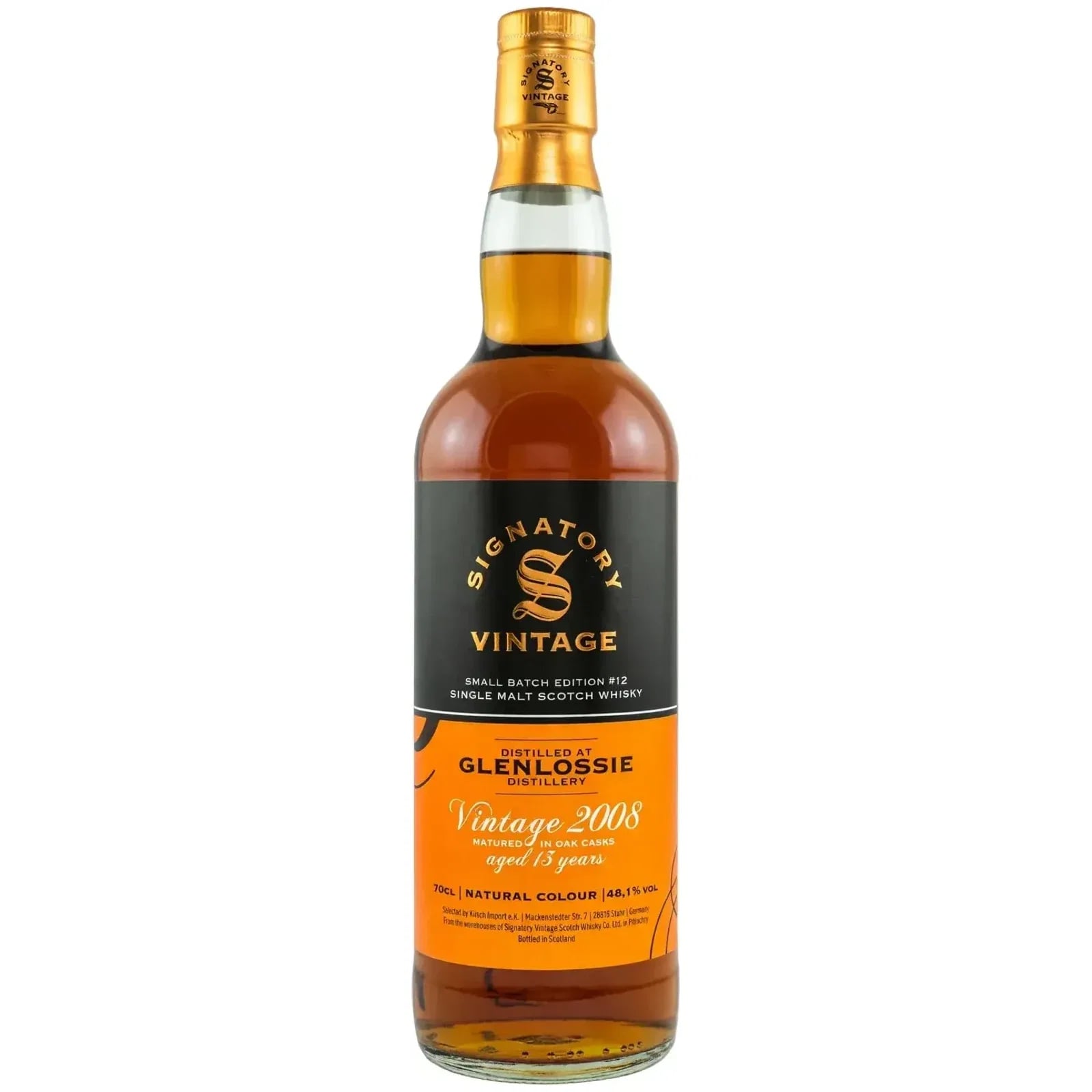 Glenlossie 13 Years Old 2008 Small Batch #12 Signatory Vintage