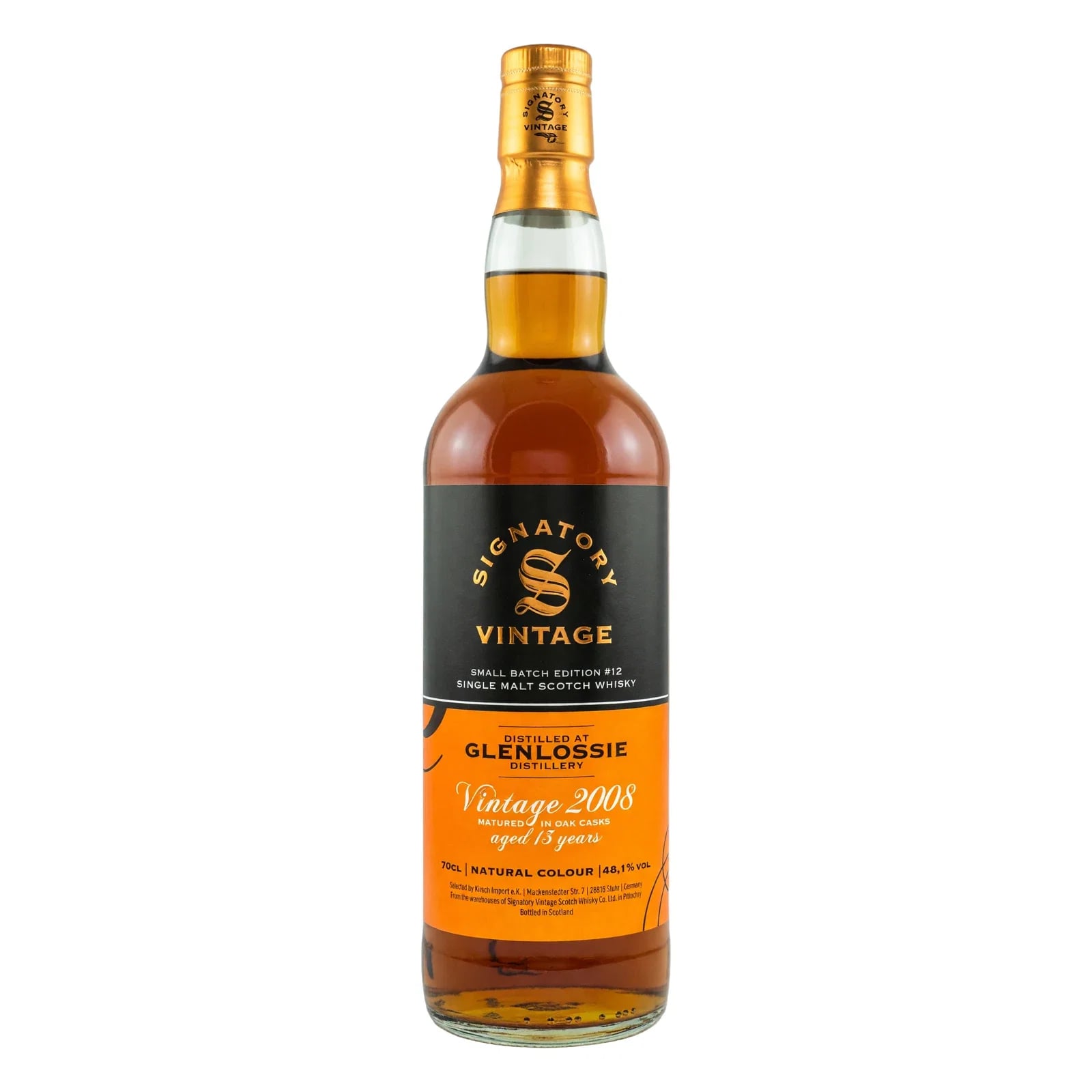 Glenlossie 13 Years Old 2008 Small Batch #12 Signatory Vintage