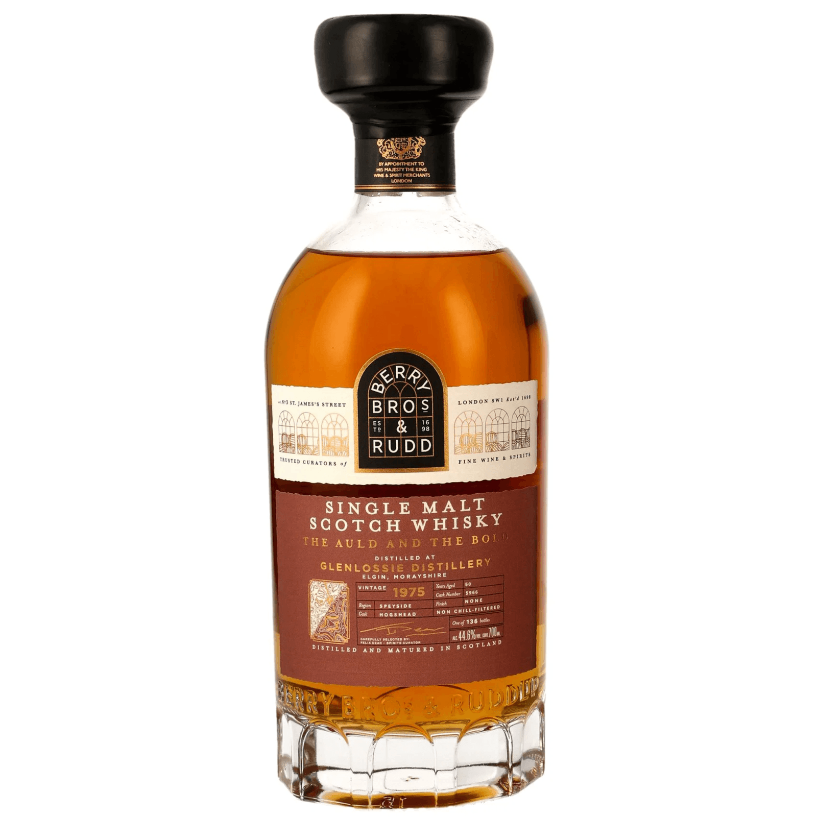 Glenlossie 50 Years Old 1975 The Auld & The Bold Berry Bros. & Rudd Cask Nr.5966