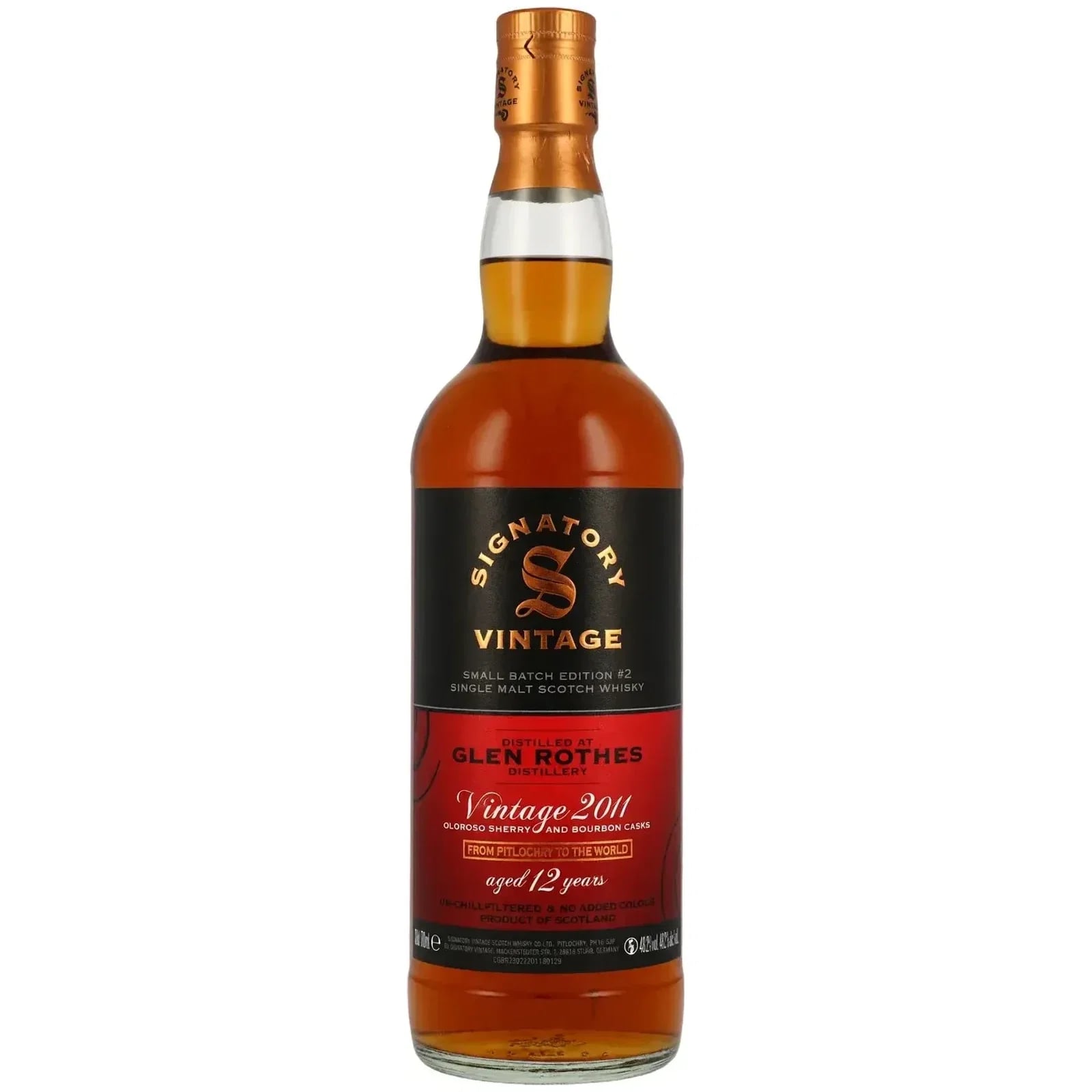 Glenrothes 12 Years Old 2011 Small Batch Signatory Vintage Edition #42