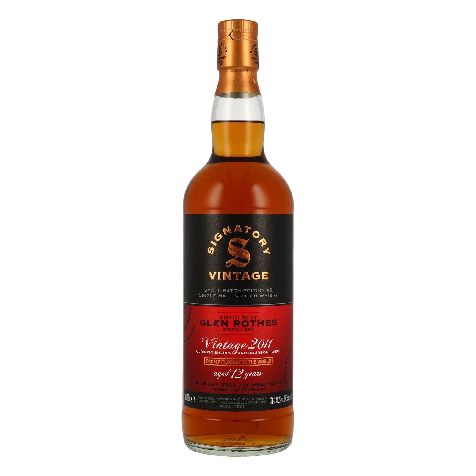 Glenrothes 12 Years Old 2011 Small Batch Signatory Vintage Edition #42