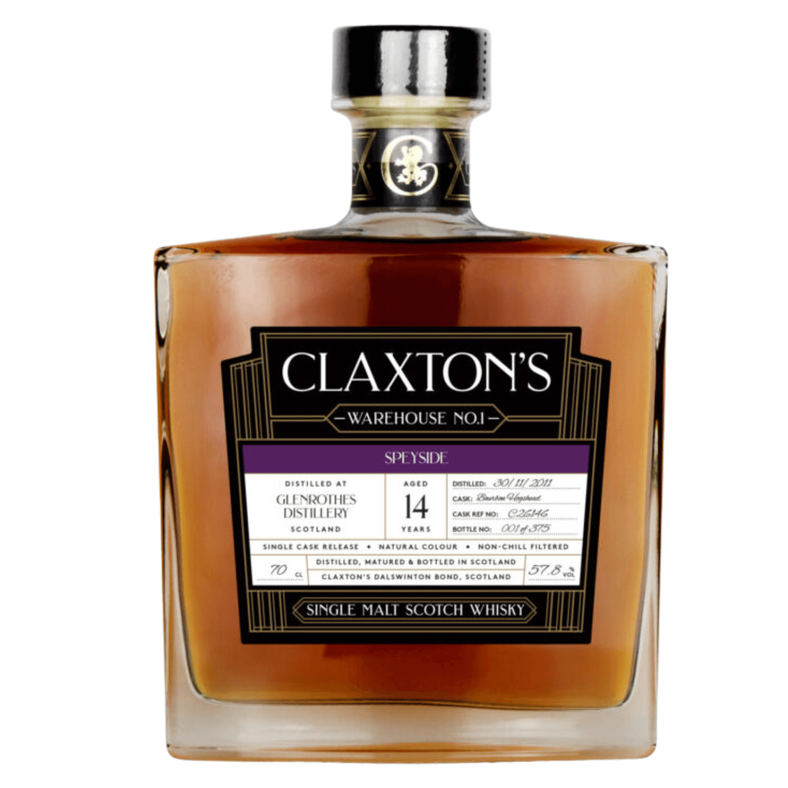Glenrothes 14 Years Old 2011 Warehouse No. 1 Claxton’s