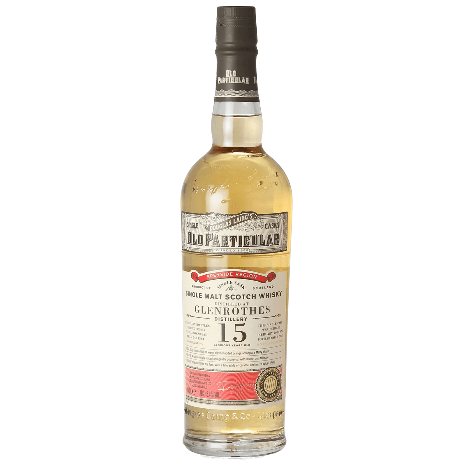 Glenrothes 15 Years Old 2007 Old Particular Douglas Laing DL 15581