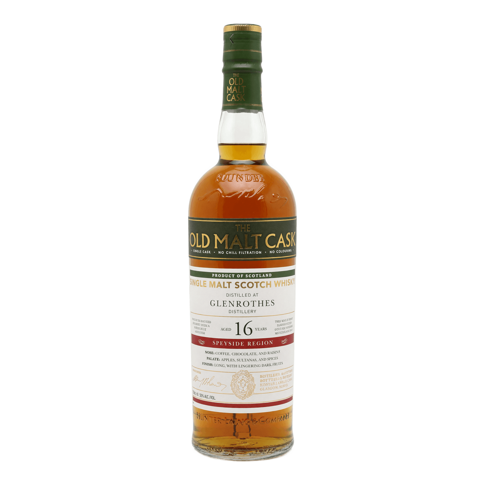 Glenrothes 16 Years Old The Old Malt Cask Hunter Laing