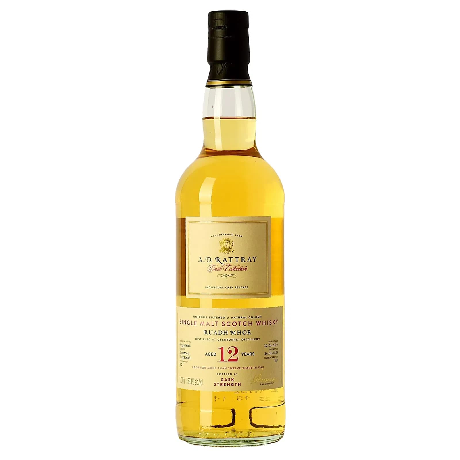 Glenturret 12 Years Old 2010 Individual Cask Release A.D. Rattray 82
