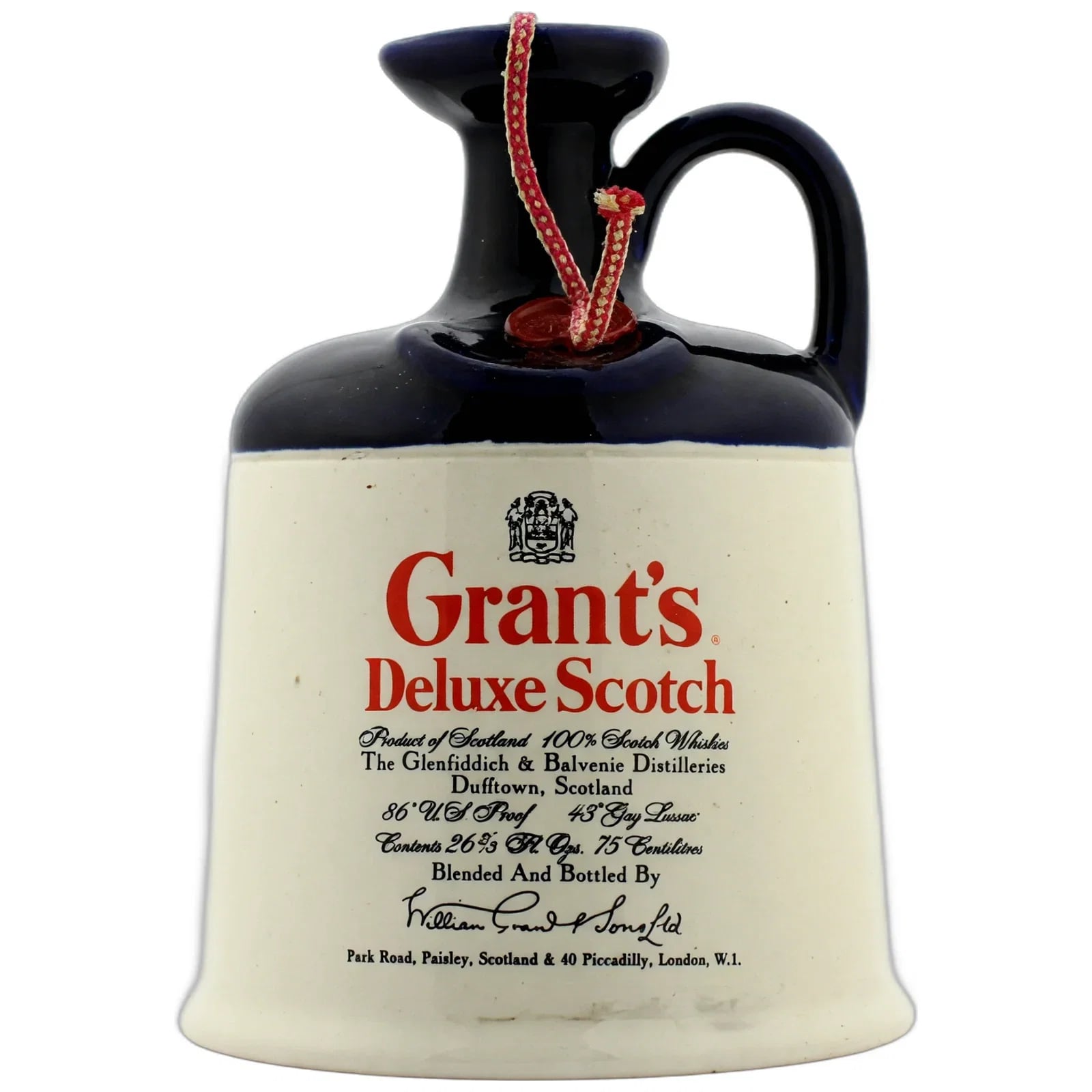 Grant's Deluxe Scotch Ceramic Decanter William Grant & Sons 75 cl