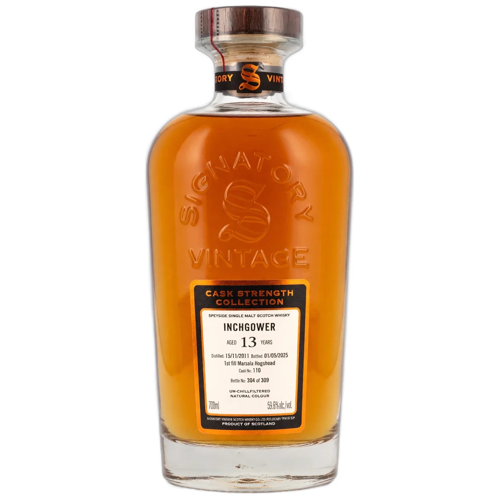 Inchgower 13 Years Old 2011 Cask Strength Collection Signatory Vintage Cask Nr. 110