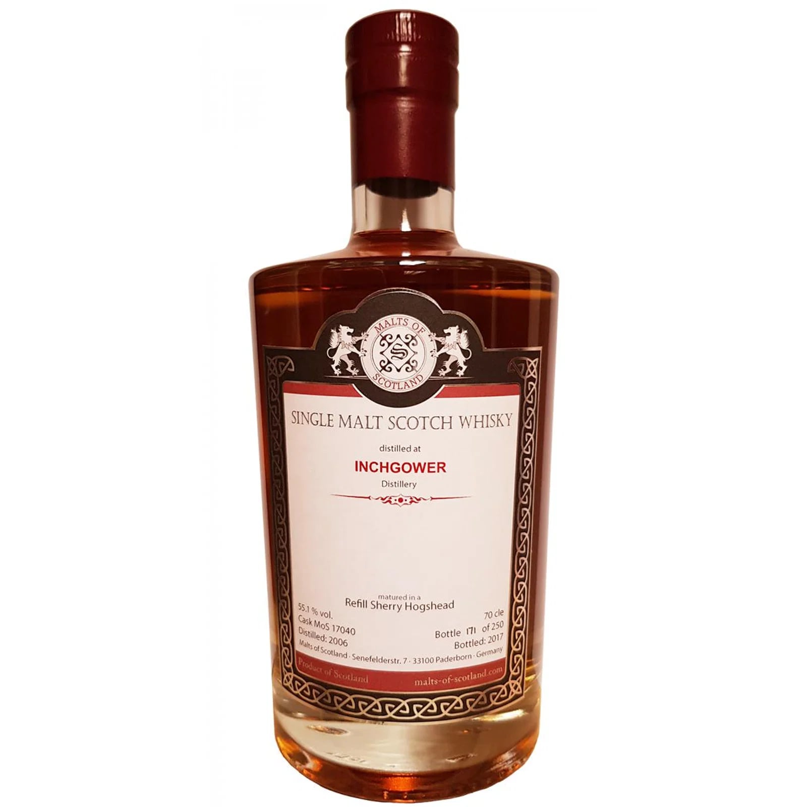 Inchgower 2006 Malts of Scotland MoS 17040