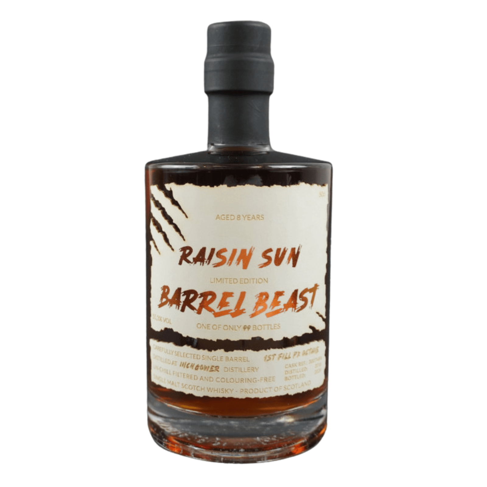 Inchgower 8 Years Old 2016 Raisin Sun Barrel Beast 50 cl Cask Nr.300748