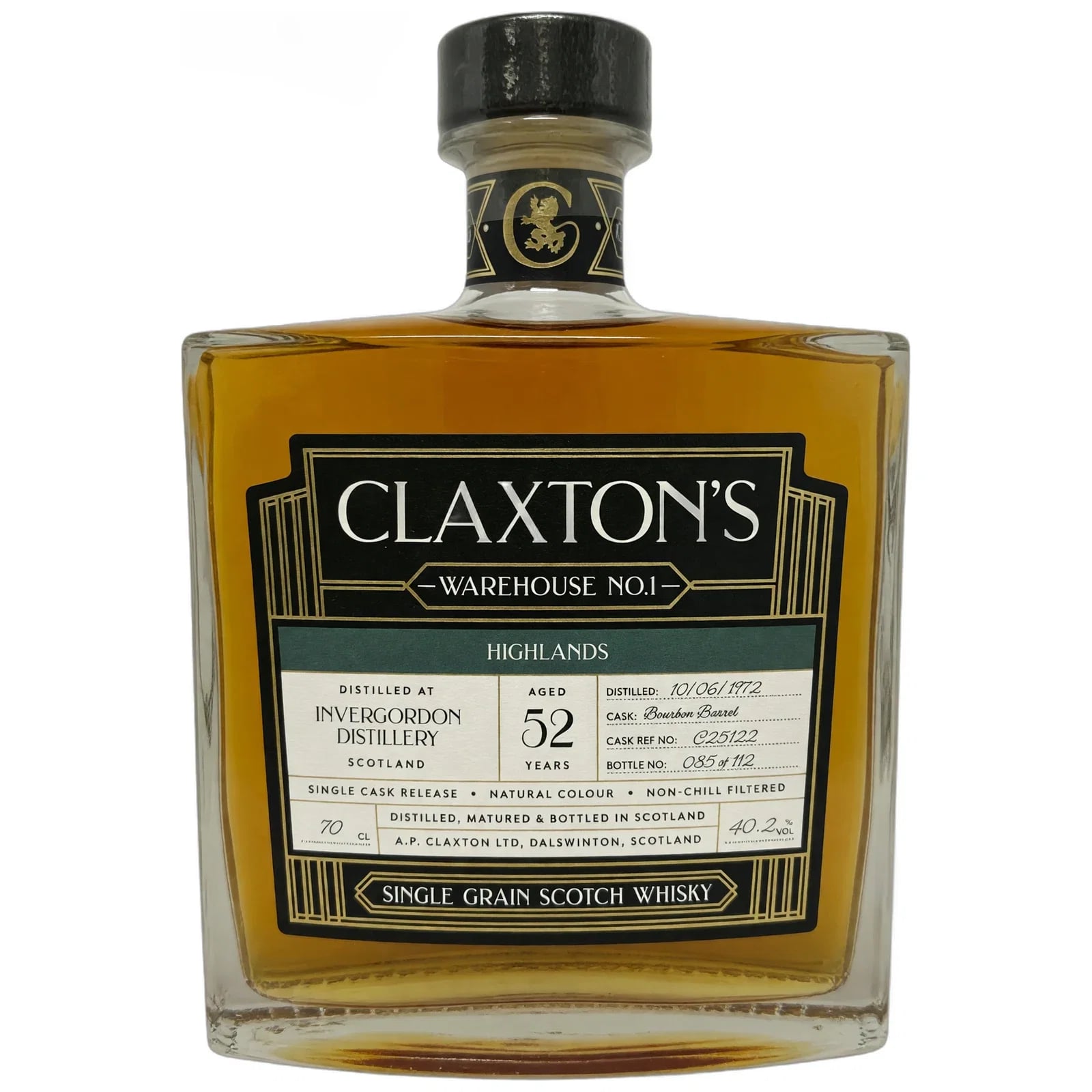 Invergordon 52 Years Old 1972 Warehouse 1 Claxton'S