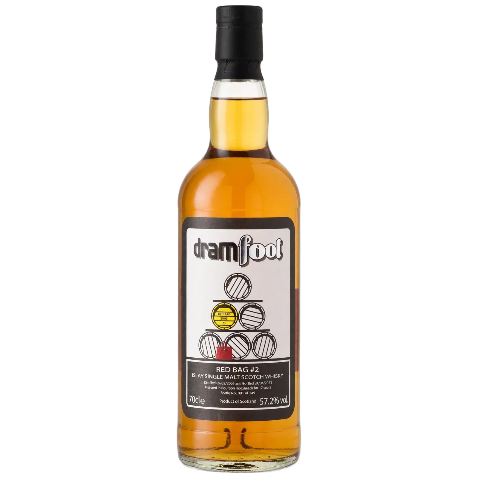Islay Single Malt Scotch Whisky 17 Years Old 2006 Red Bag #2 Df 63rd Release Dramfool Cask Nr. 3