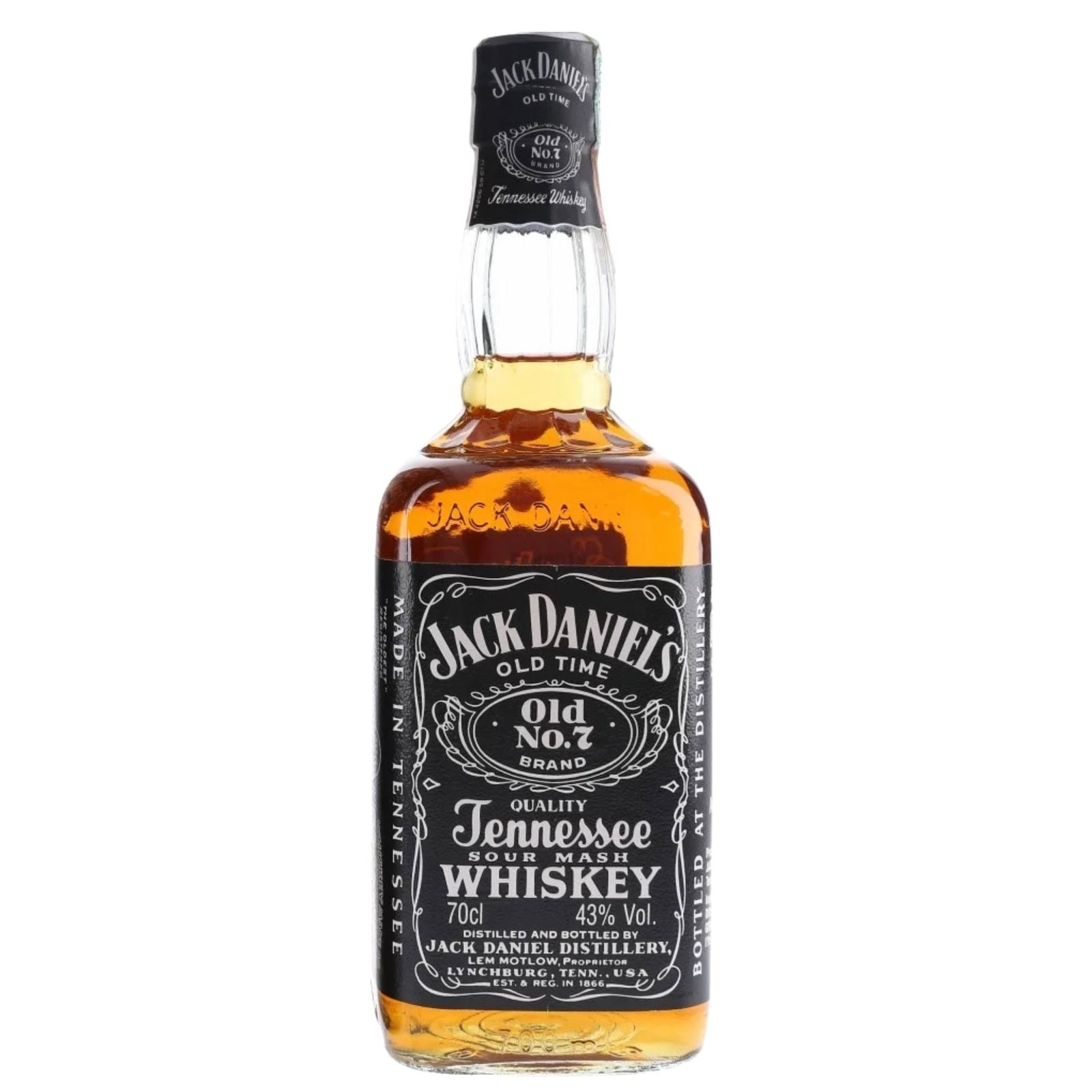 Jack Daniel's Old No 7 Tennessee Sour Mash Whiskey Pre-1990