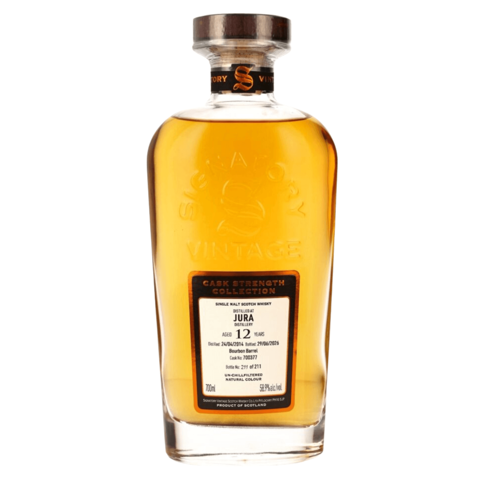 Jura 12 Years Old 2014 Signatory Vintage Cask Nr.700377