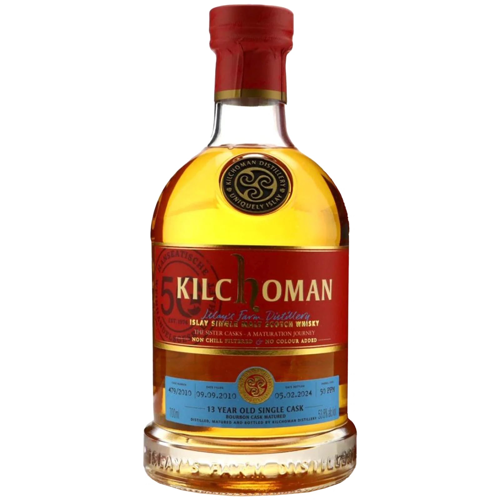 Kilchoman 13 Years Old 2010 The Sister Casks A Maturation Journey 479/2010