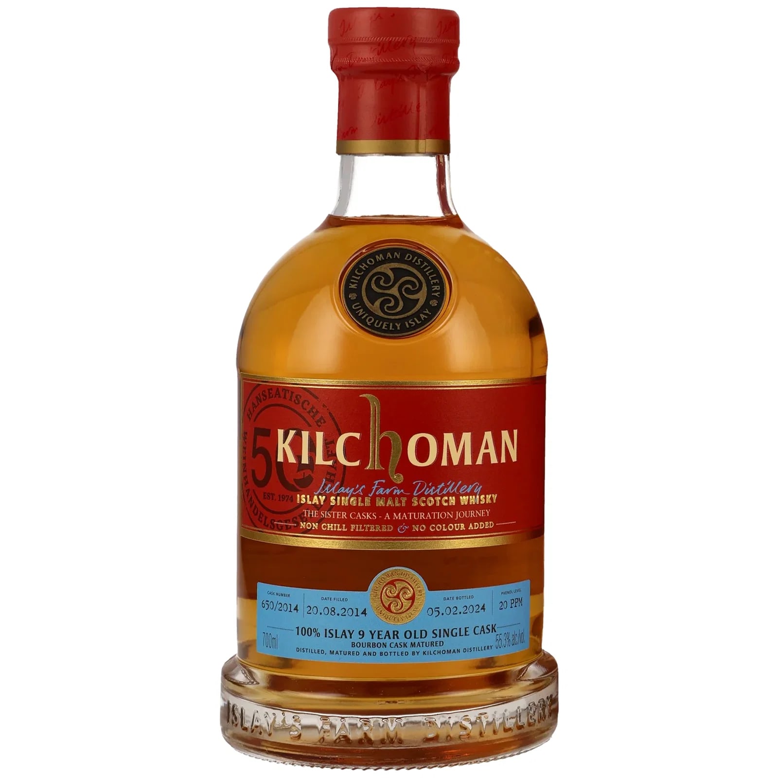 Kilchoman 9 Years Old 2014 The Sister Casks A Maturation Journey 650/2014