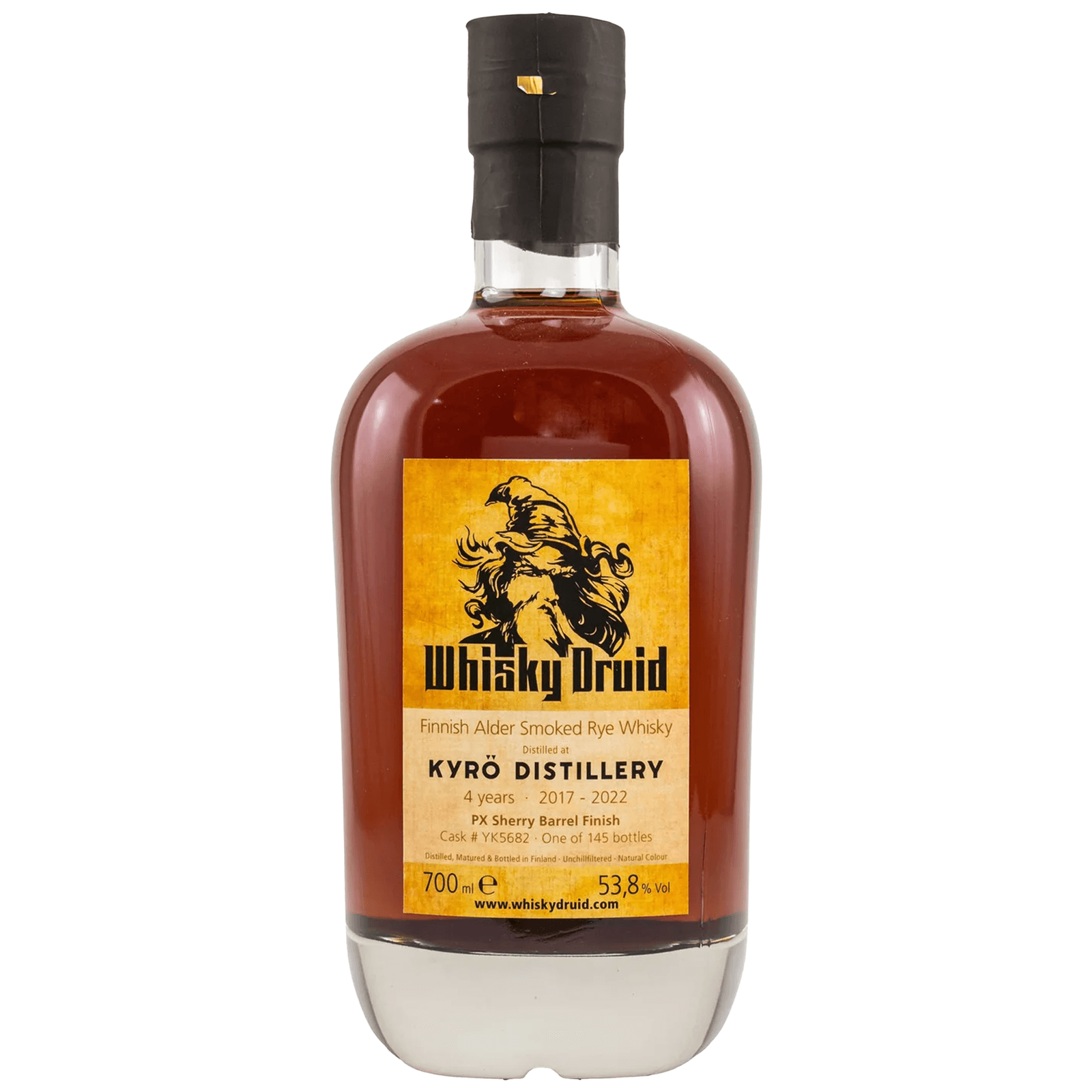 Kyrö 4 Years Old 2017 Finnish Alder Smoked Rye Whisky Druid YK5682