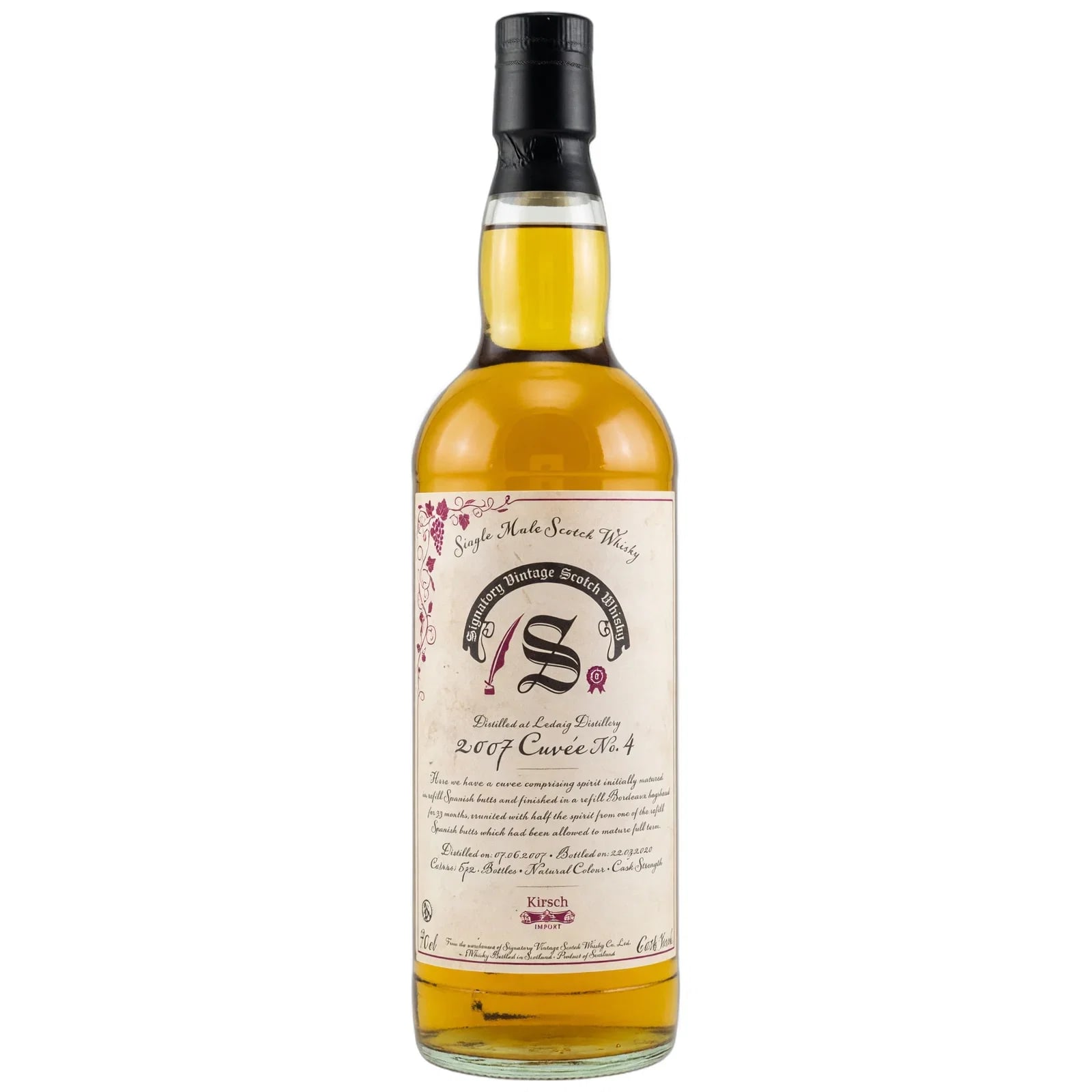 Ledaig 12 Years Old 2007 Cuvée No. 4 Signatory Vintage