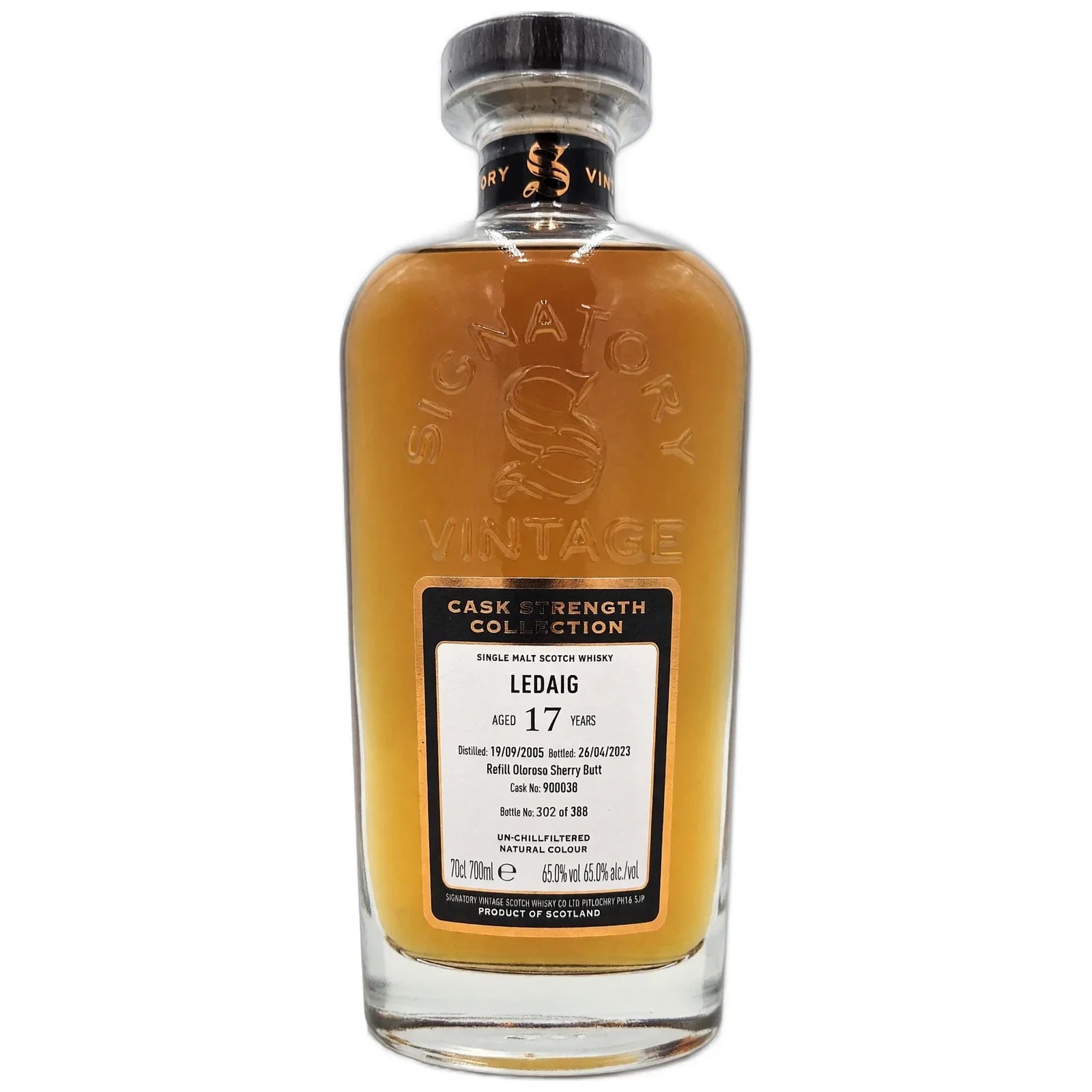 Ledaig 17 Years Old 2005 Cask Strength Collection Signatory Vintage Cask Nr. 900038