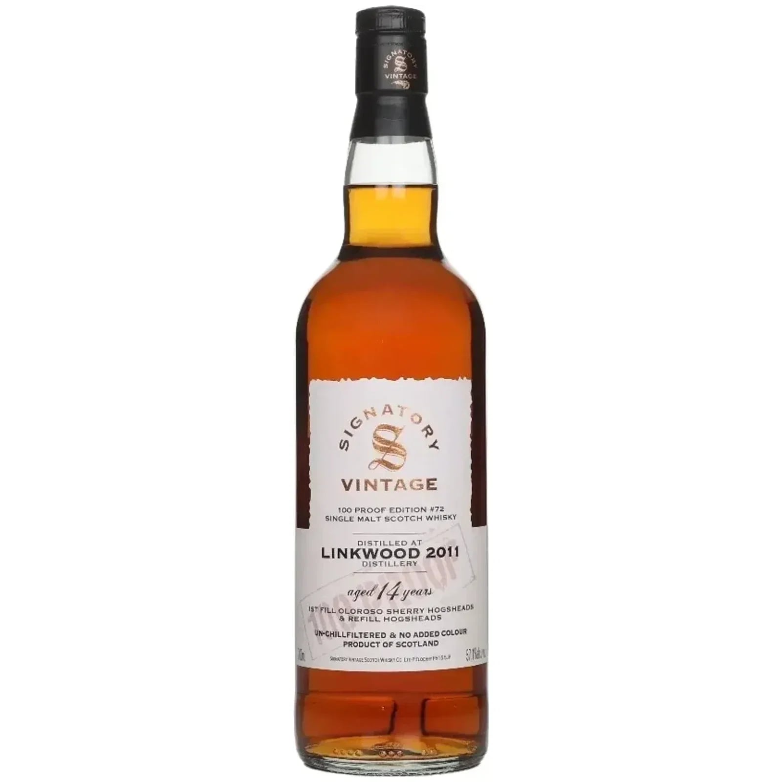 Linkwood 14 Years Old 2011 100 Proof Edition #72 Signatory Vintage