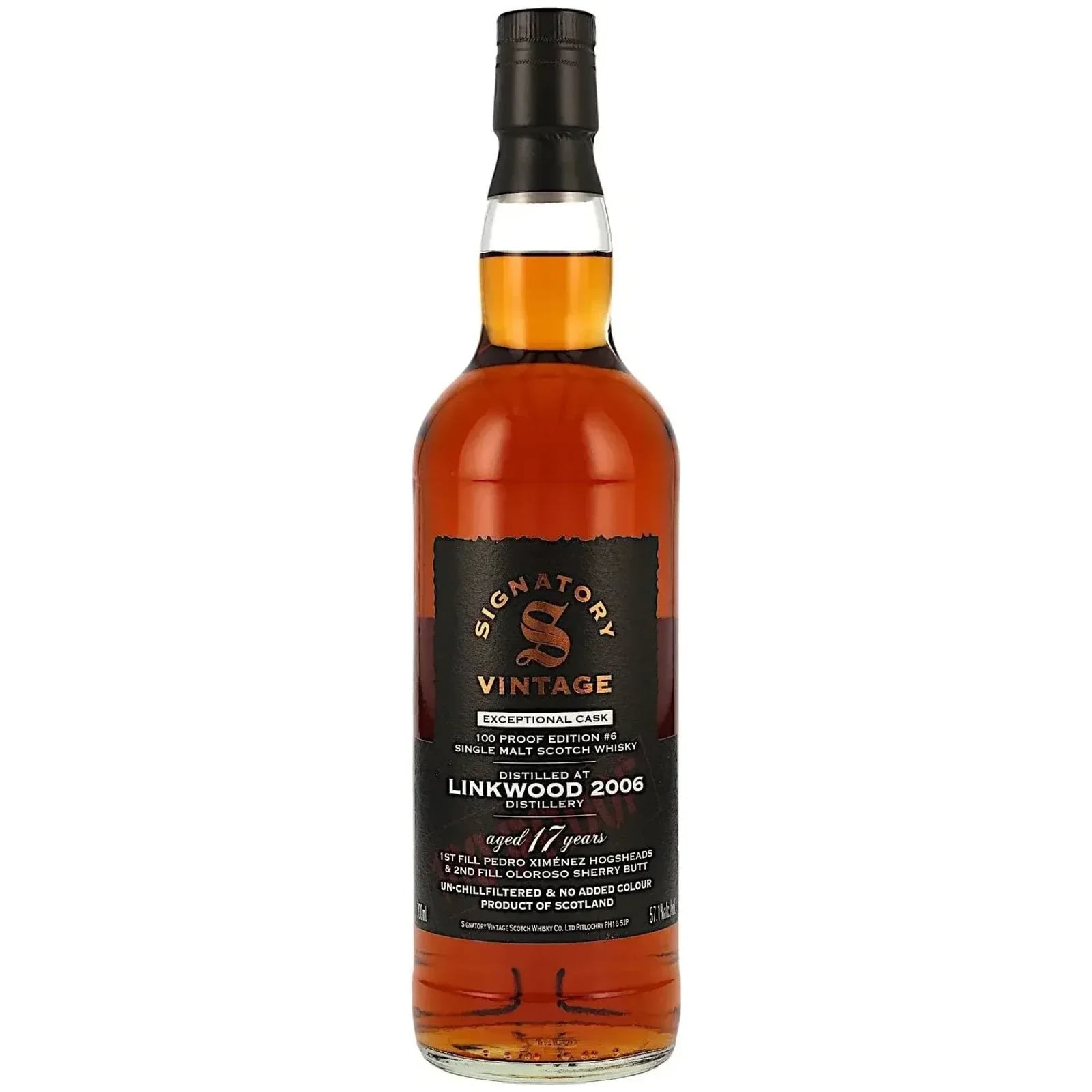 Linkwood 17 Years Old 2006 100 Proof Exceptional Cask Edition #6 Signatory Vintage