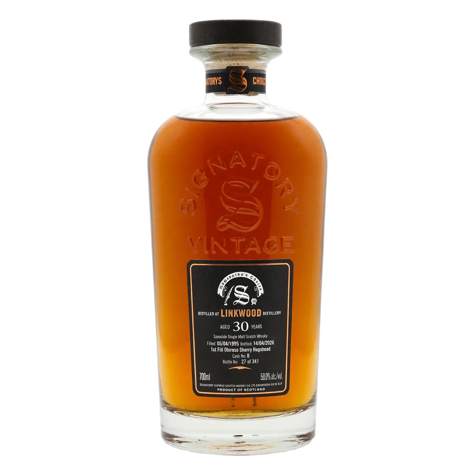 Linkwood 30 Years Old 1995 Cask Strength Collection Symington’s Choice Signatory Vintage Cask 8