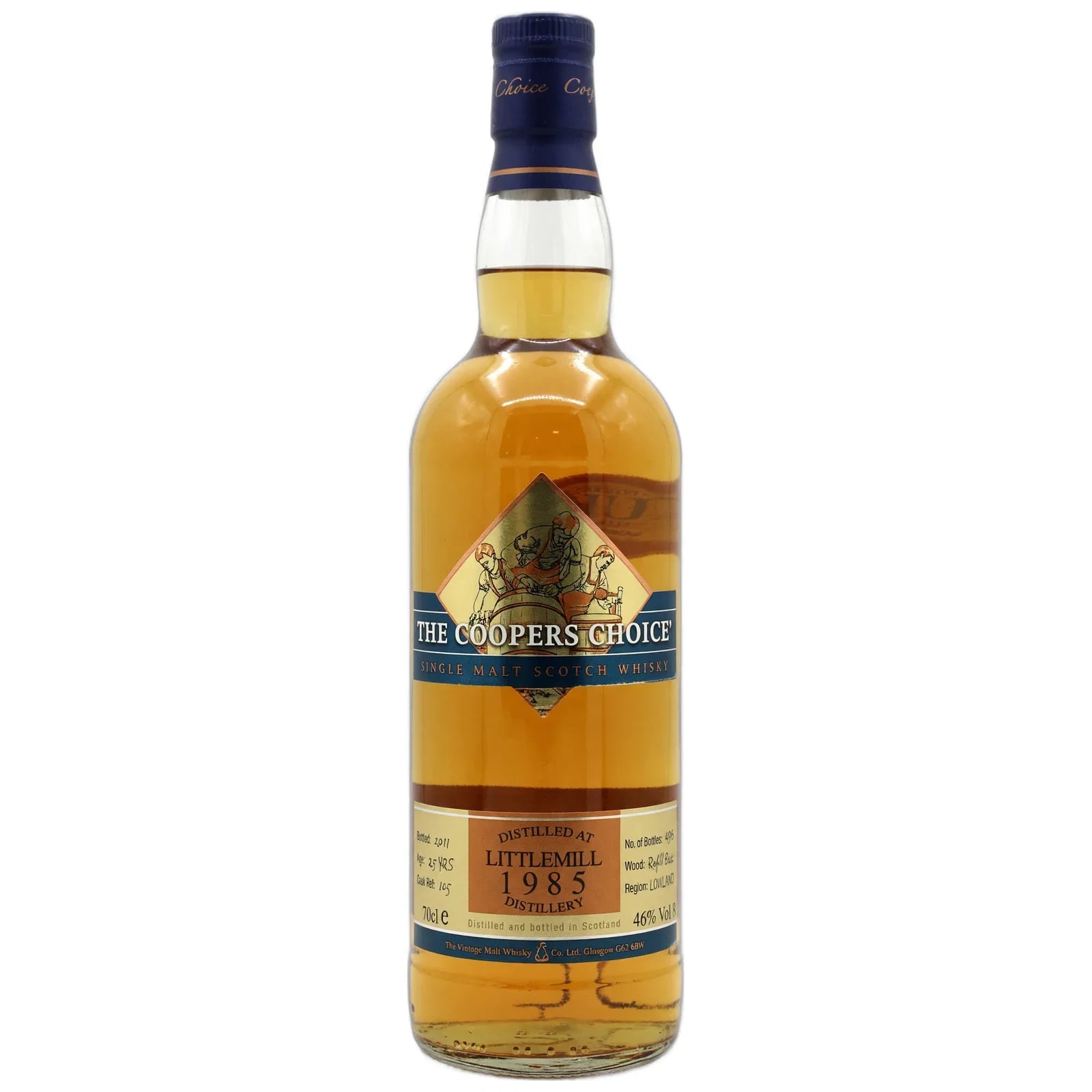 Littlemill 25 Years Old 1985 The Cooper'S Choice The Vintage Malt Whisky Co Ltd. Cask Nr. 105