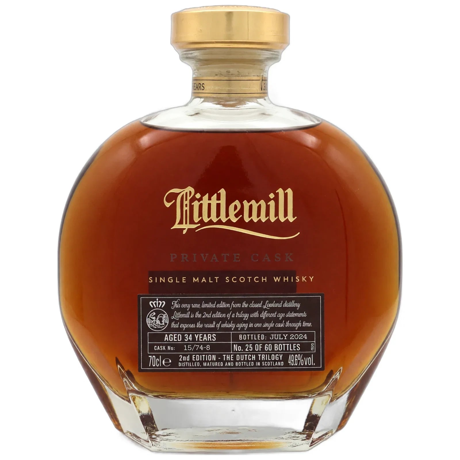 Littlemill 34 Years Old 1990 Private Cask Cask Nr. 15/74-8