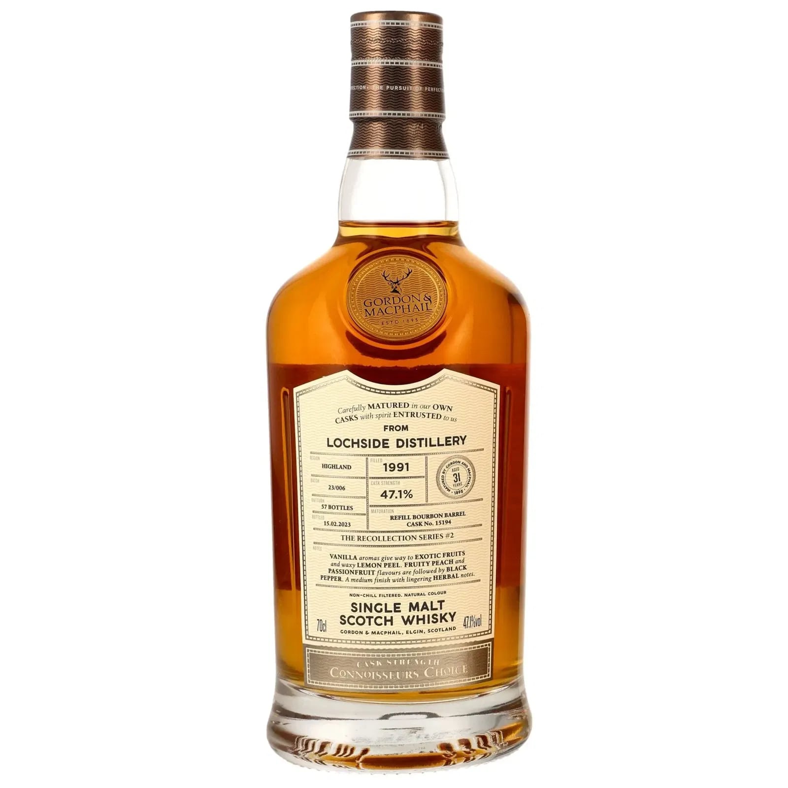 Lochside 31 Years Old 1991 Connoisseurs Choice Cask Strength Gordon & MacPhail Cask 15194