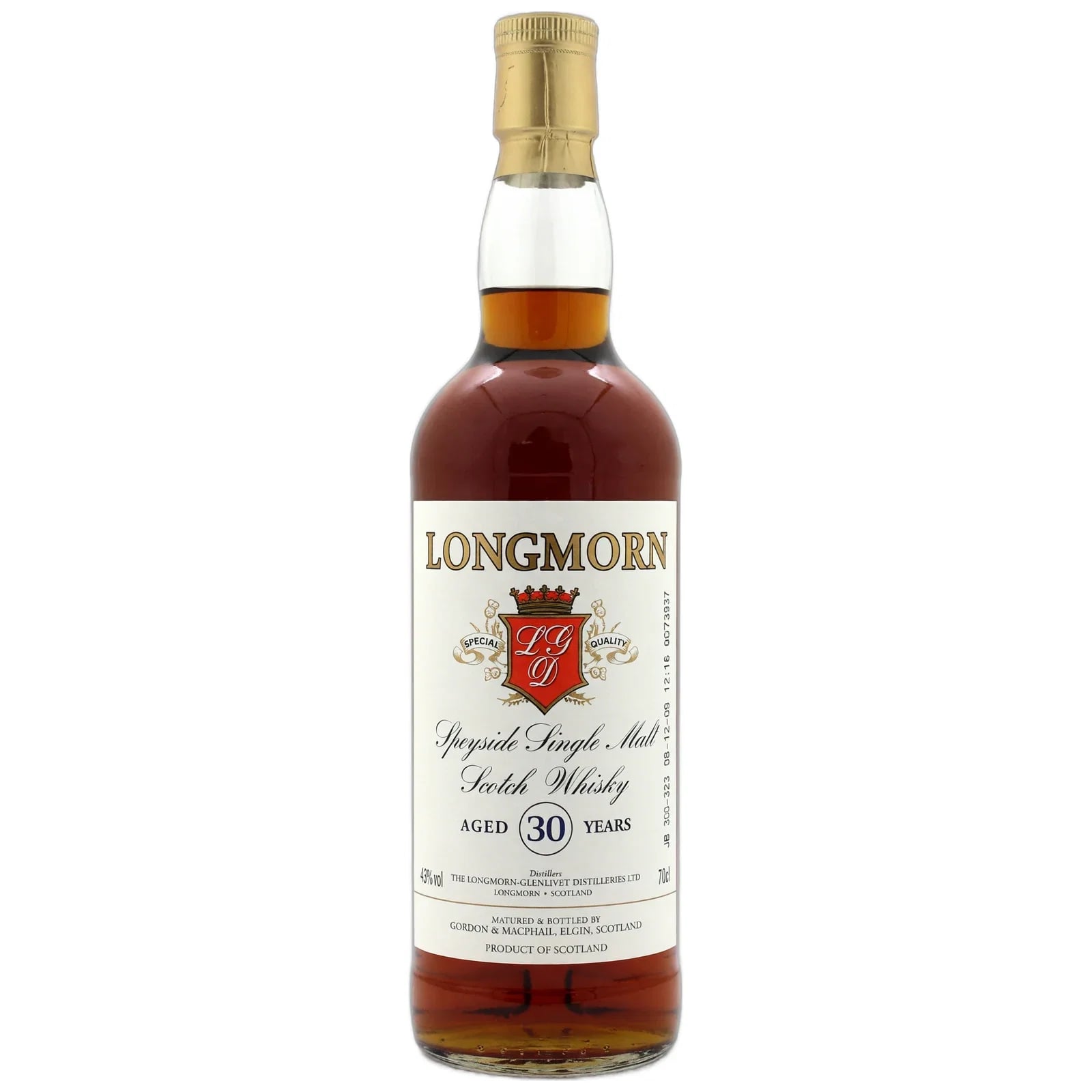Longmorn 30 Years Old Licensed Bottling Gordon & Macphail
