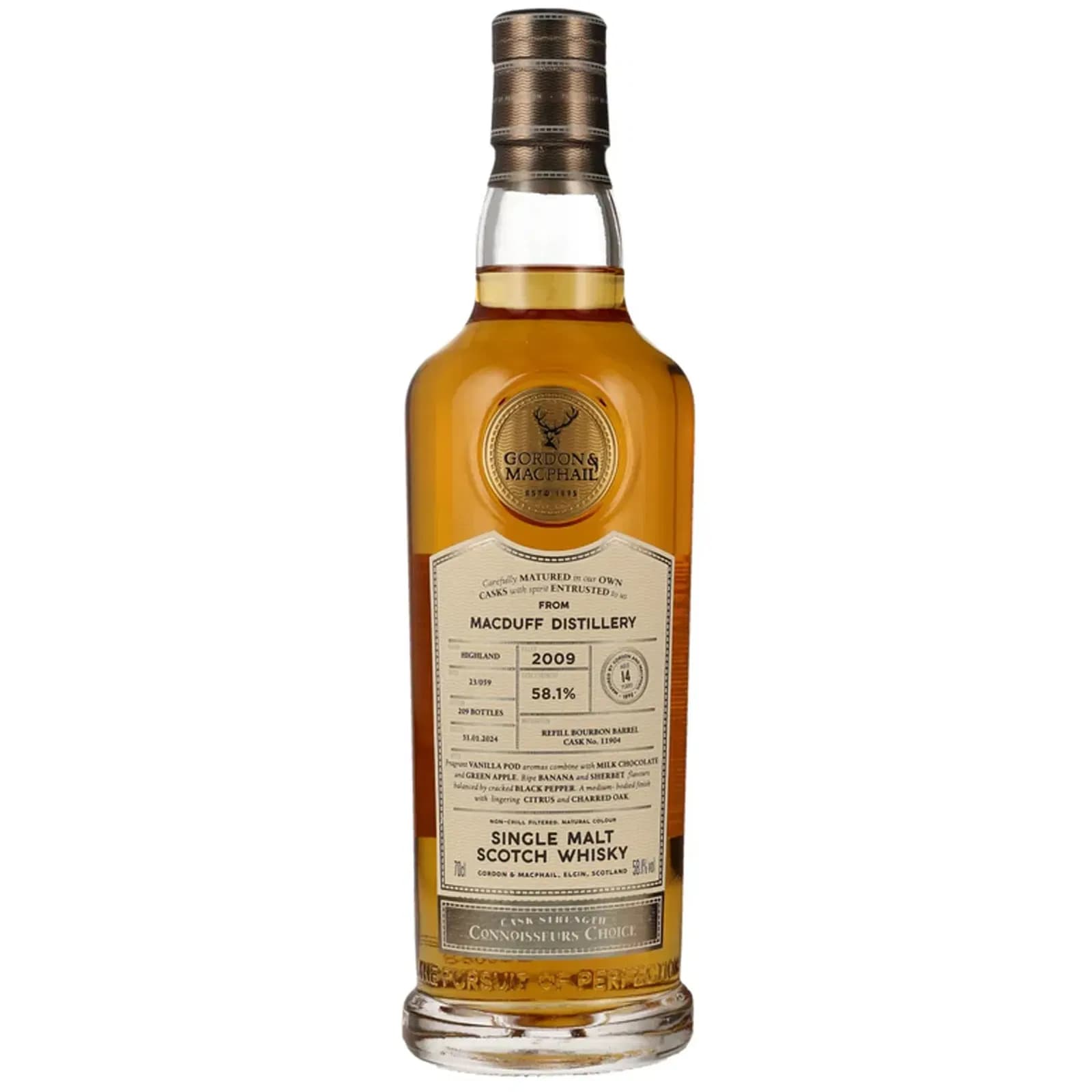 Macduff 14 Years Old 2009 Connoisseurs Choice Cask Strength Gordon & MacPhail Cask 11904