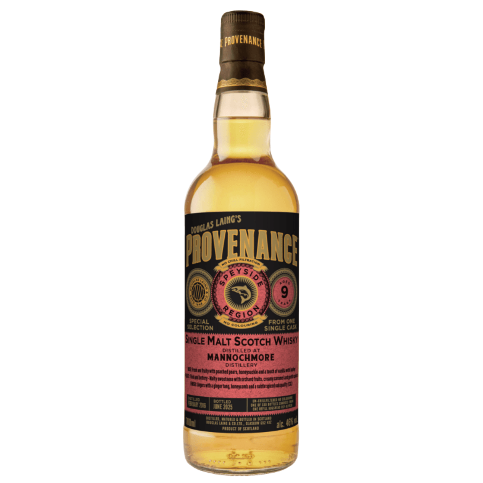 Mannochmore 9 Years Old Provenance Douglas Laing