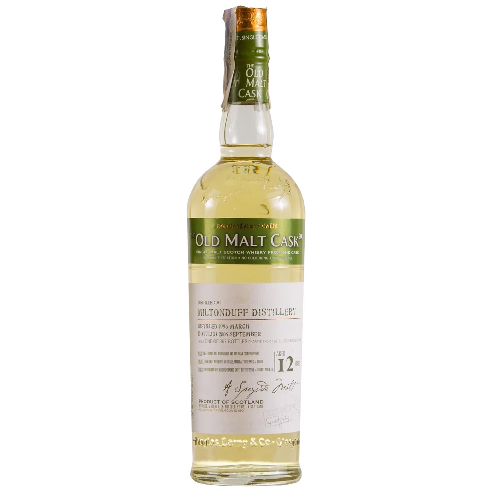 Miltonduff 12 Years Old 1996 The Old Malt Cask Douglas Laing DL 4658