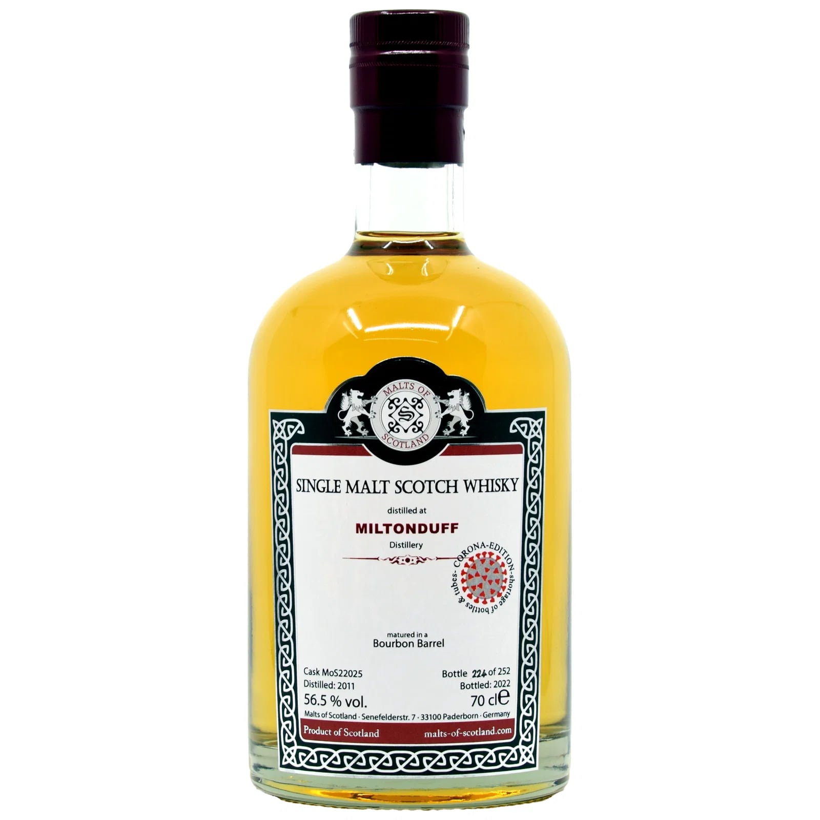 Miltonduff 2011 Malts of Scotland MoS 22025