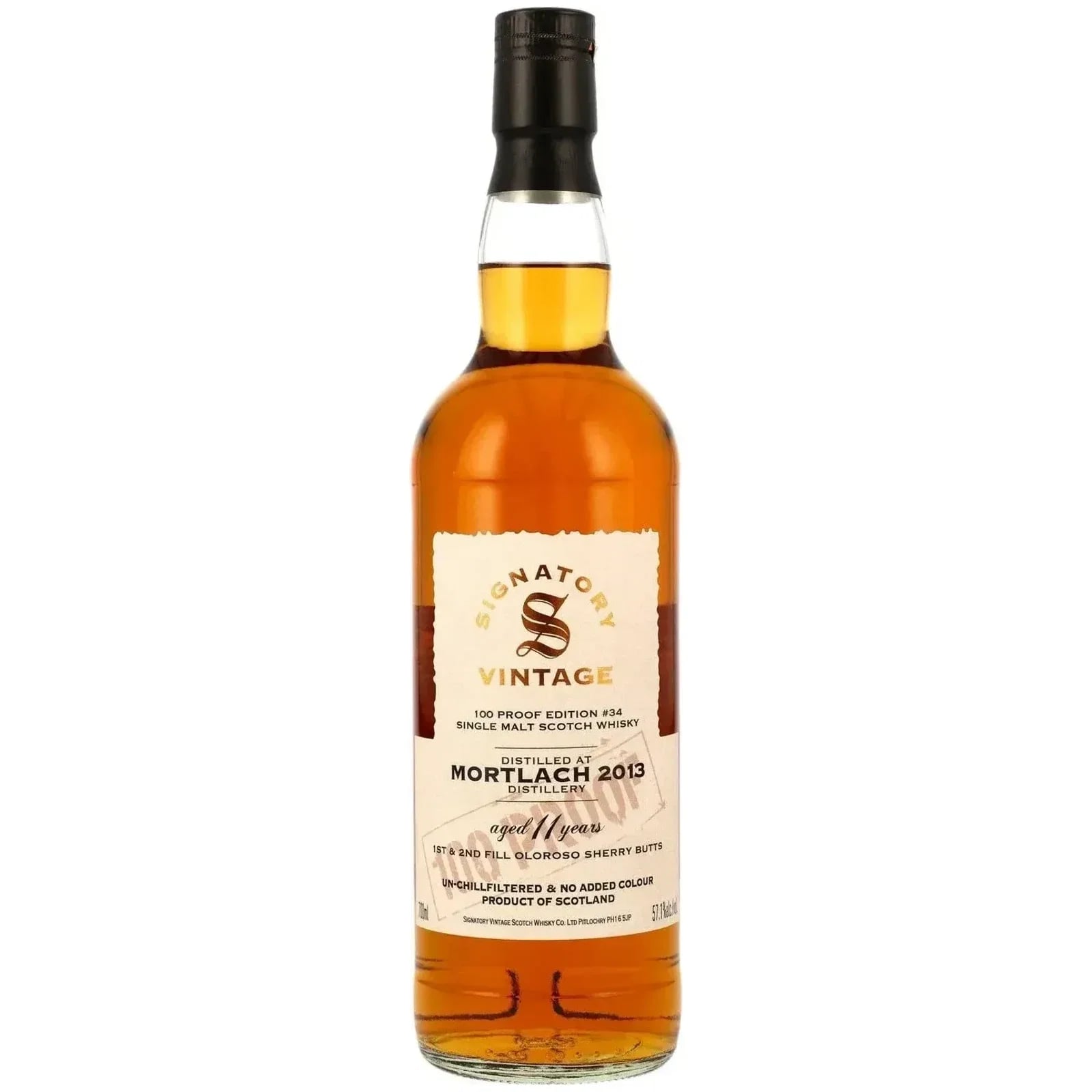 Mortlach 11 Years Old 2013 100 Proof Edition #34 Signatory Vintage