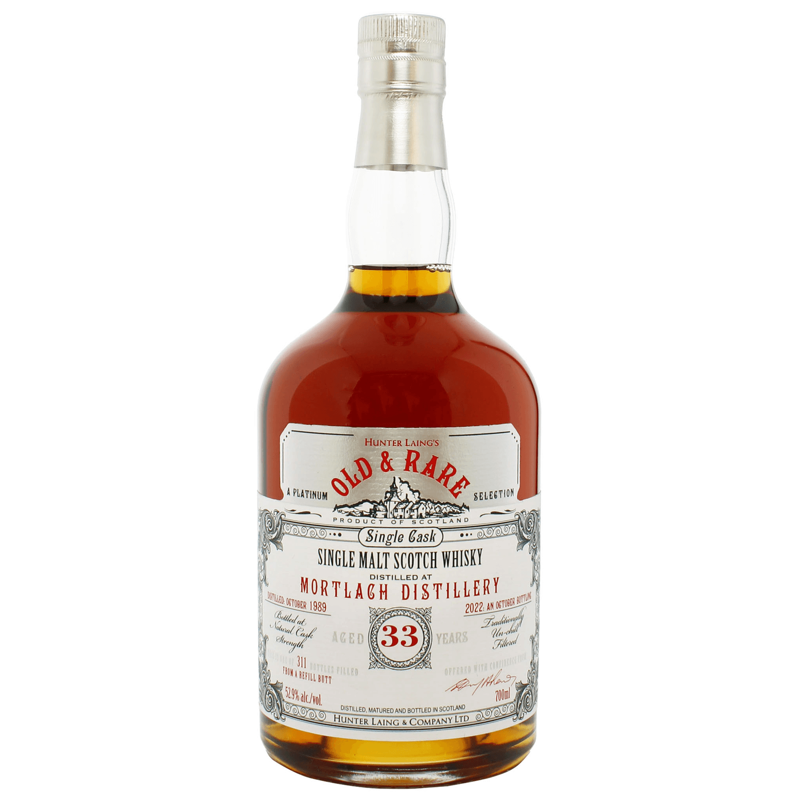 Mortlach 33 Years Old 1989 Old & Rare A Platinum Selection Hunter Laing