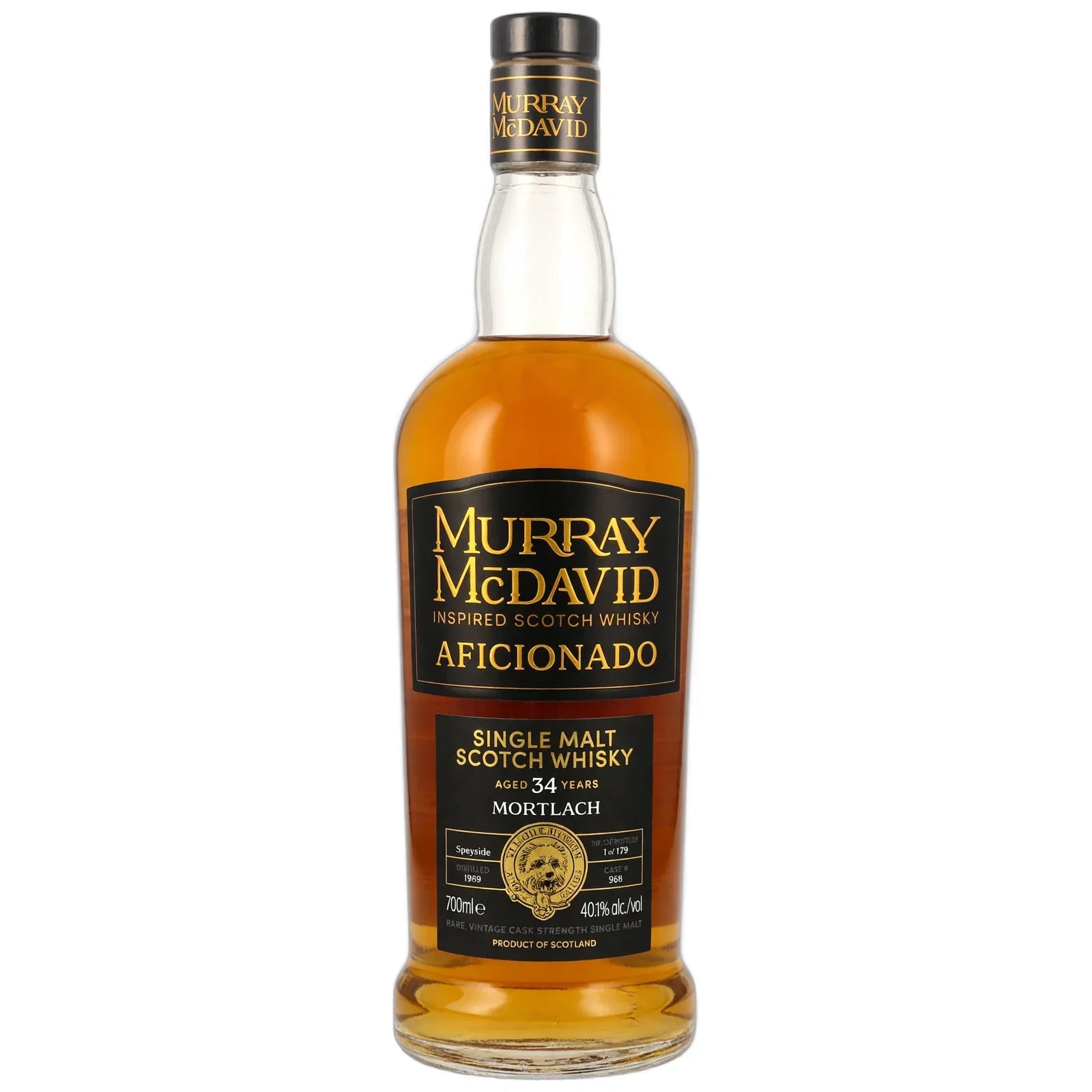 Mortlach 34 Years Old 1989 Aficionado Murray Mcdavid Cask Nr. 182