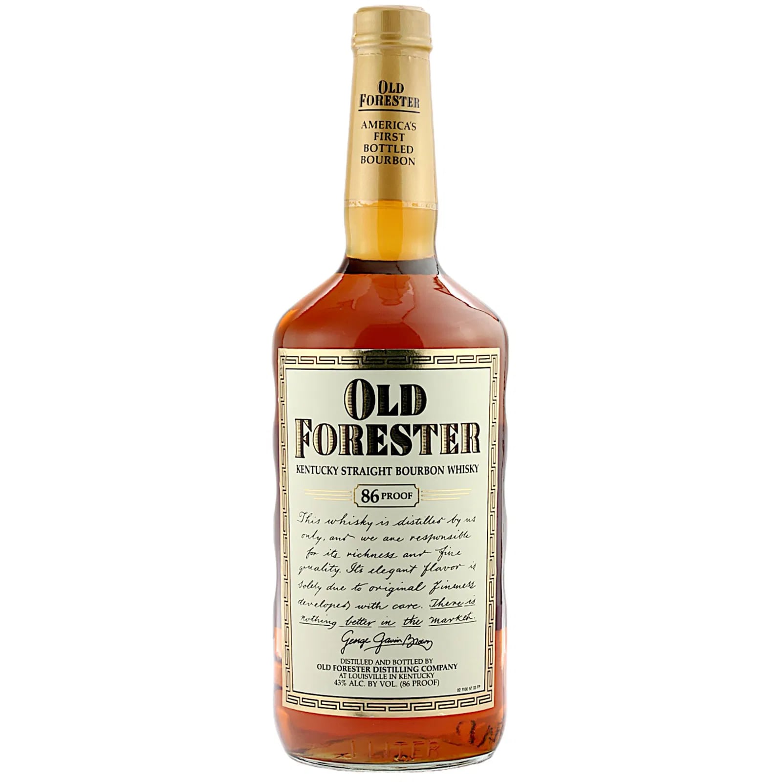 Old Forester 86 Proof aus den 1990er 100cl