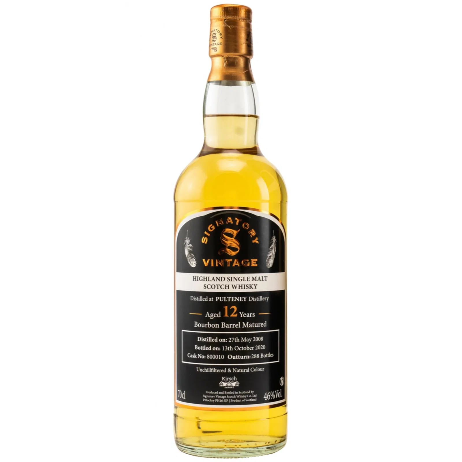 Old Pulteney 12 Years Old 2008 Vintage Collection Signatory Vintage 800010