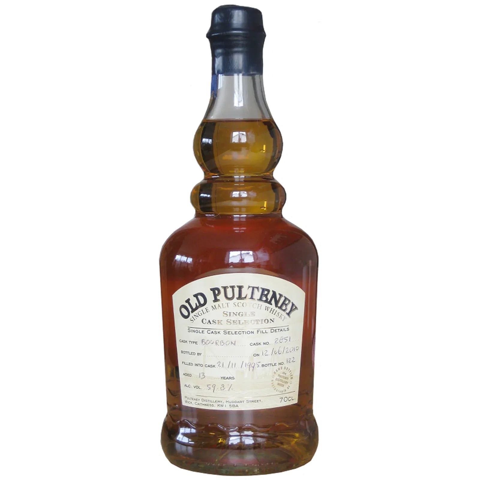 Old Pulteney 13 Years Old 1995 Hand Bottled at the Distillery