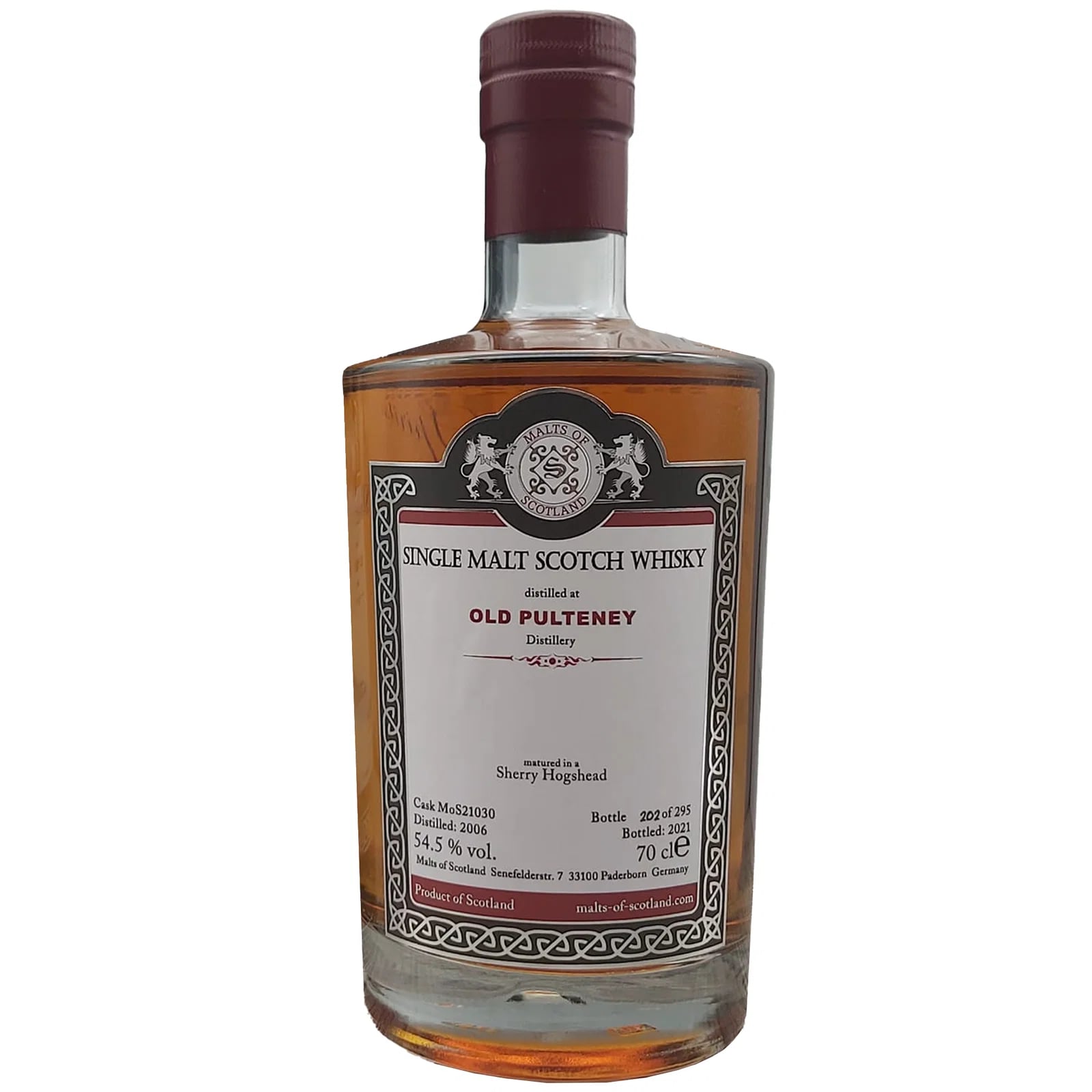 Old Pulteney 15 Years Old 2006 Malts of Scotland MoS 21030