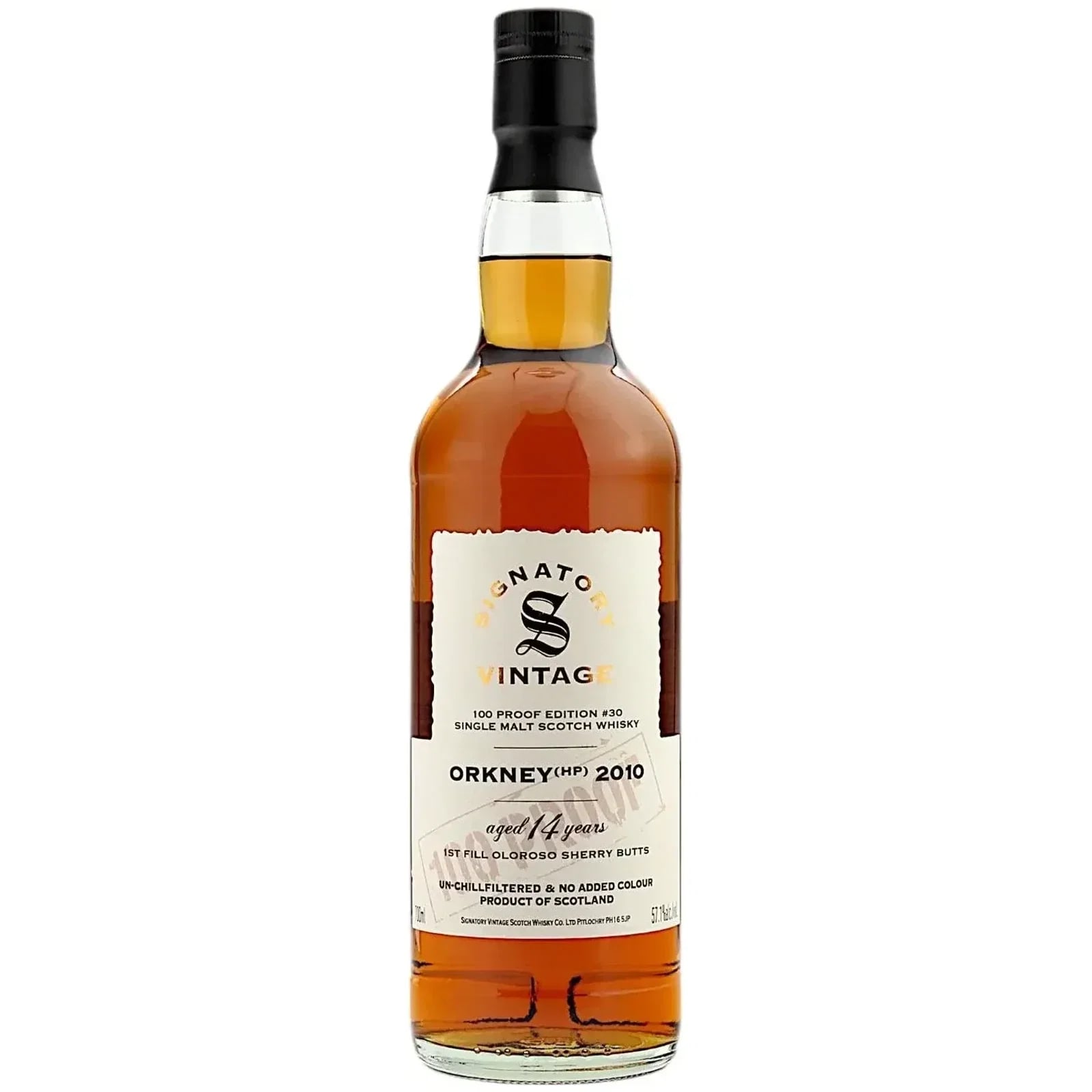 Orkney 14 Years Old 2010 100 Proof Edition #30 Signatory Vintage