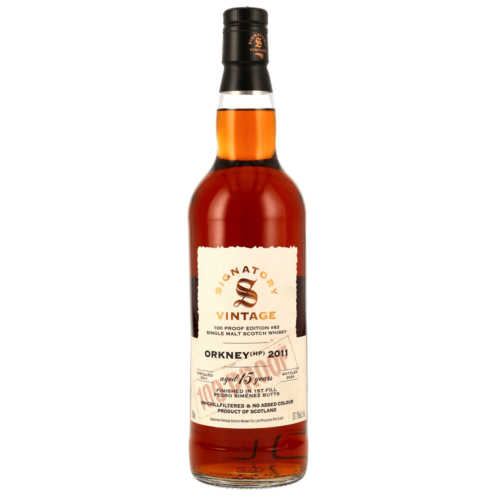 Orkney 15 Years Old 100 Proof Edition Nr. 83 Signatory Vintage