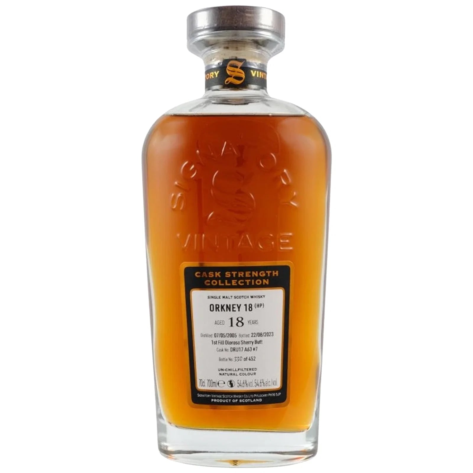 Orkney 18 Years Old 2005 Cask Strength Collection Signatory Vintage DRU17 A63 #7