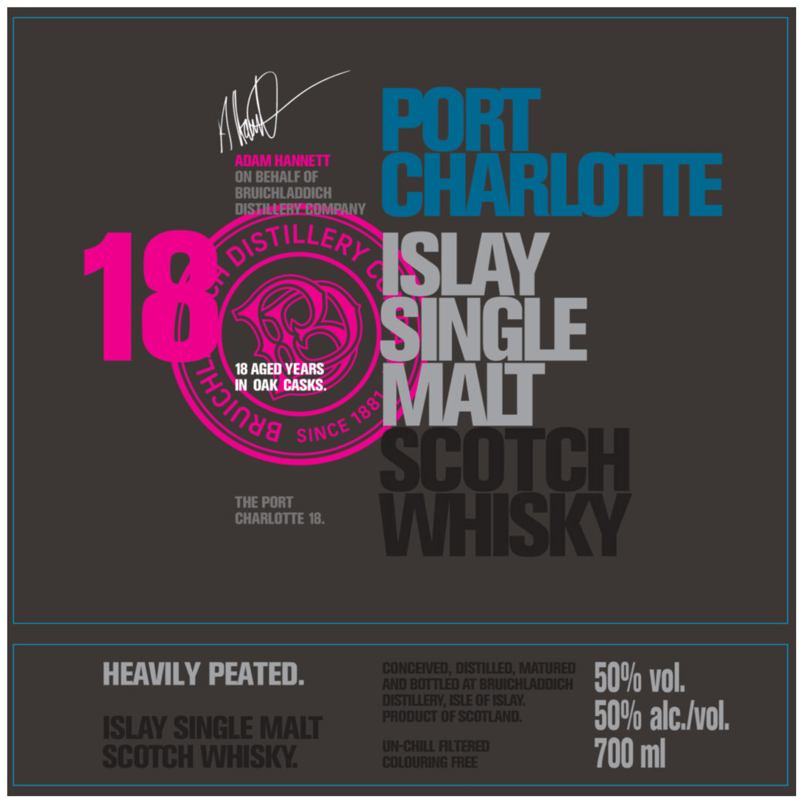 Port Charlotte 18 Years Old Heavily Peated