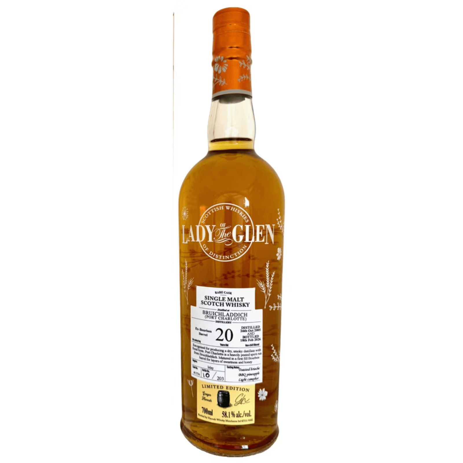 Port Charlotte 20 Years Old 2005 Lady Of The Glen