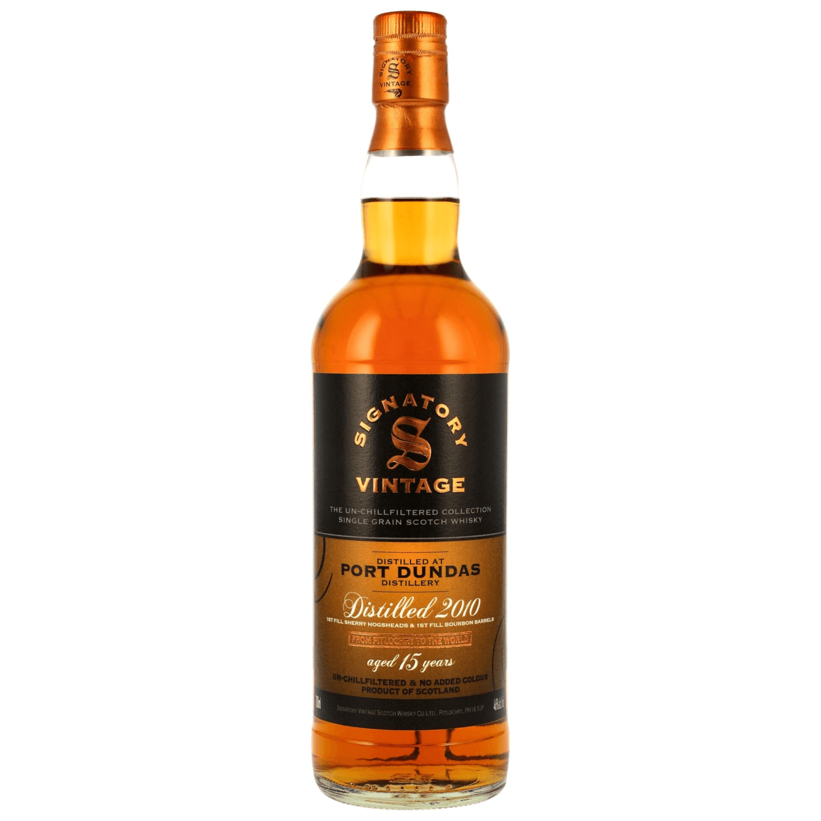 Port Dundas 15 Years Old 2010 The Un-Chillfiltered Collection Signatory Vintage