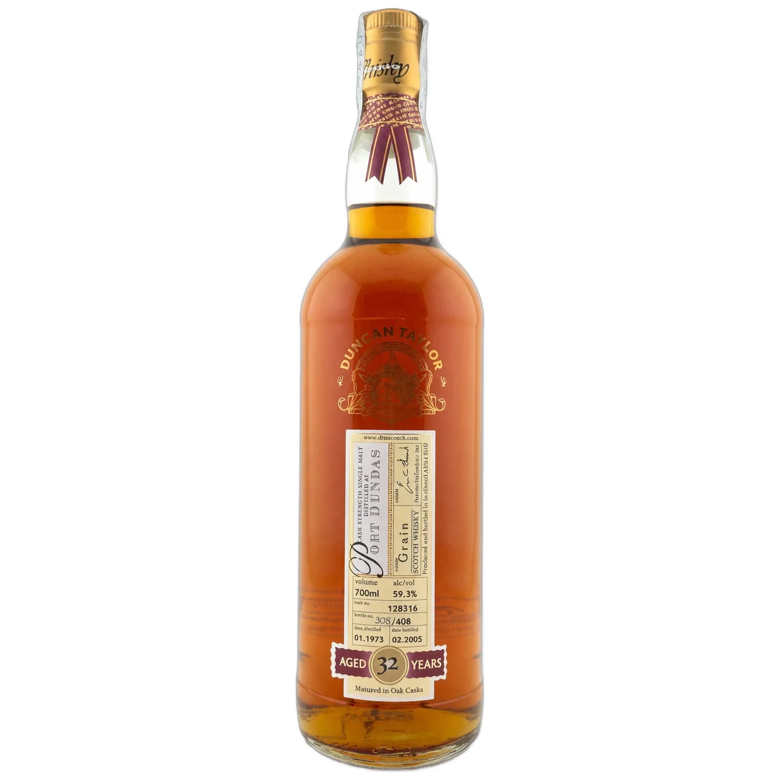 Port Dundas 32 Years Old 1973 Rare Auld Duncan Taylor 128316