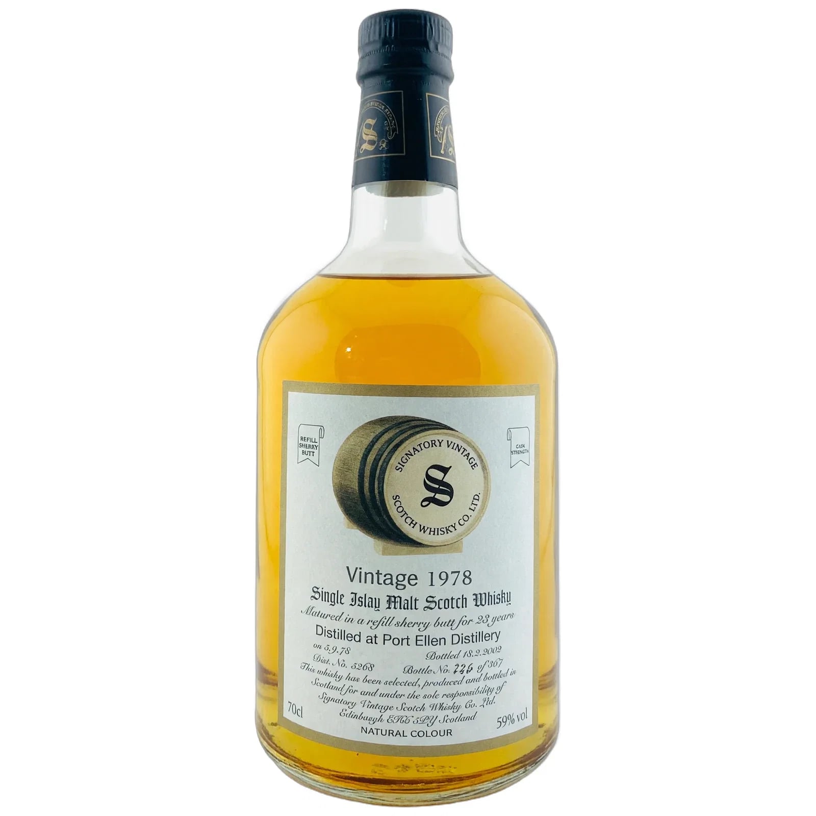 Port Ellen 23 Years Old 1978 Vintage Collection - Dumpy Signatory Vintage Cask Nr. 5268