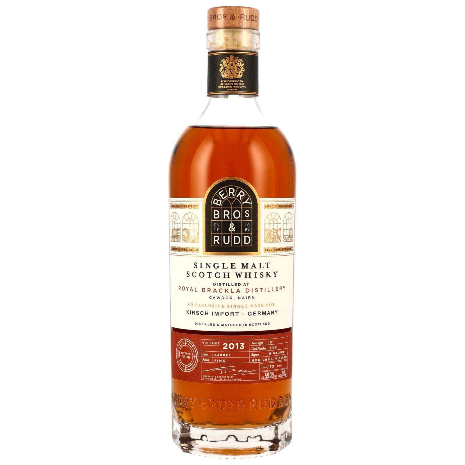 Royal Brackla 12 Years Old 2013 Fino Cask Finish Berry Bros. & Rudd 11741
